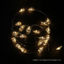 Luces de cadena LED de alambre de cobre de hadas con pilas de botón para decoración de bodas al por mayor
